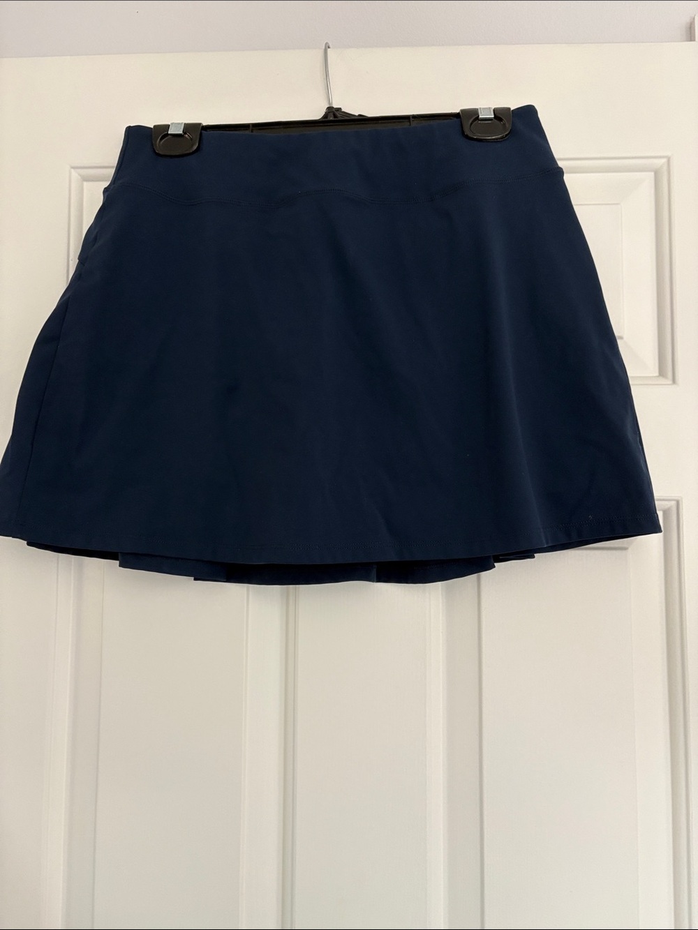 Classic Navy Mini Skirt with Built-In Shorts - 14” top to bottom